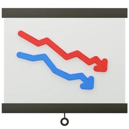 Crisis Chart  3D Icon