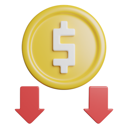 Crisis económica  3D Icon