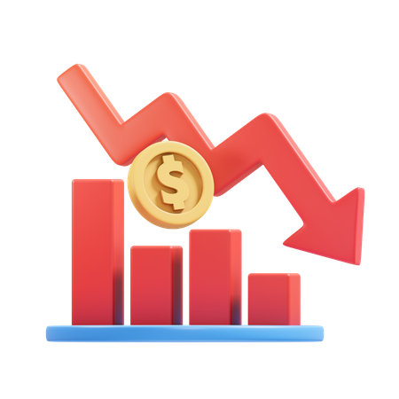 Crisis empresarial  3D Icon