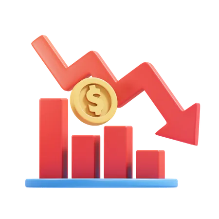 Crisis empresarial  3D Icon