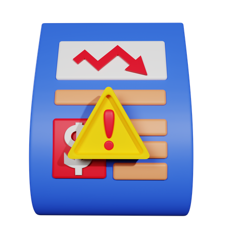 Crisis empresarial  3D Icon