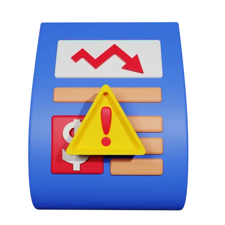 Crisis empresarial  3D Icon