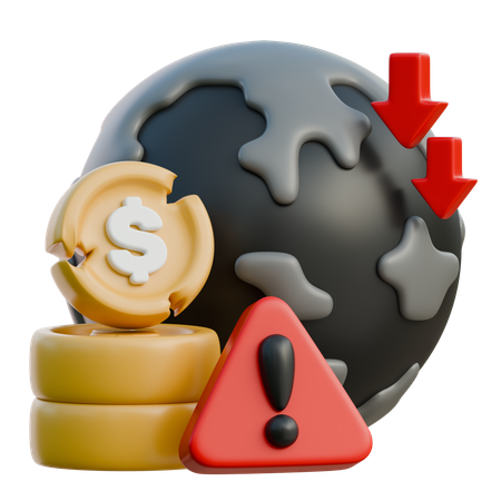 Crisis global  3D Icon