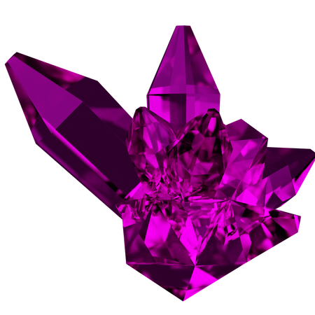 Cristal morado  3D Icon