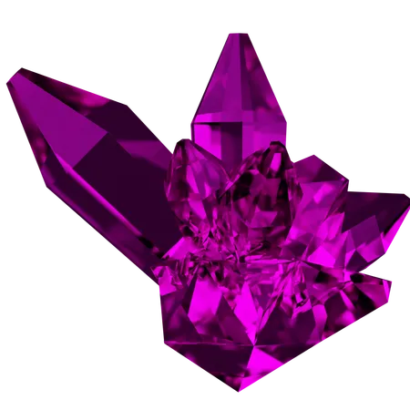 Cristal morado  3D Icon