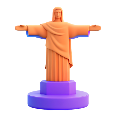 Cristo Redentor  3D Icon