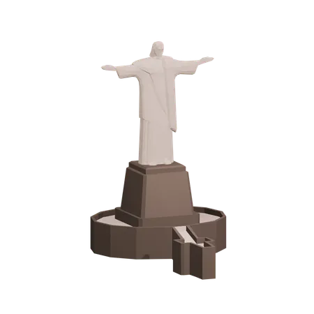 Cristo el Redentor  3D Icon