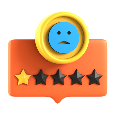 Crítica negativa  3D Icon