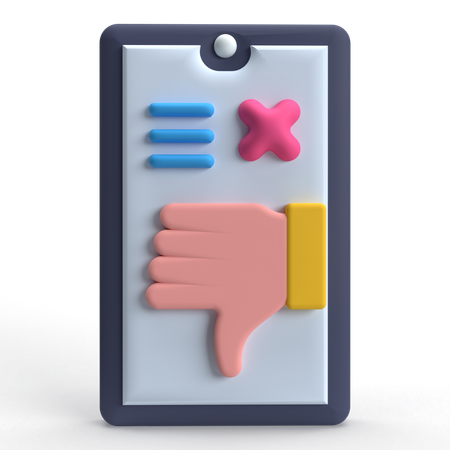 Crítica ruim  3D Icon