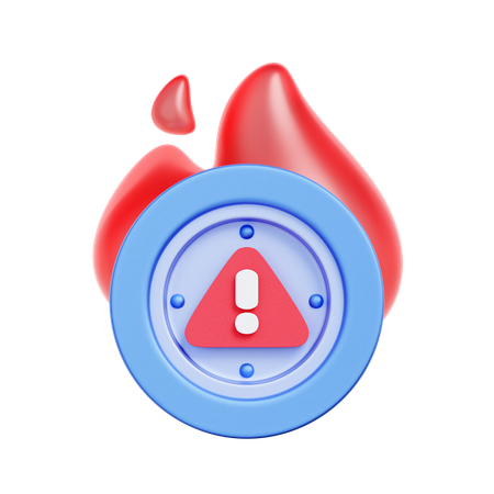 중요한 시간 경고  3D Icon