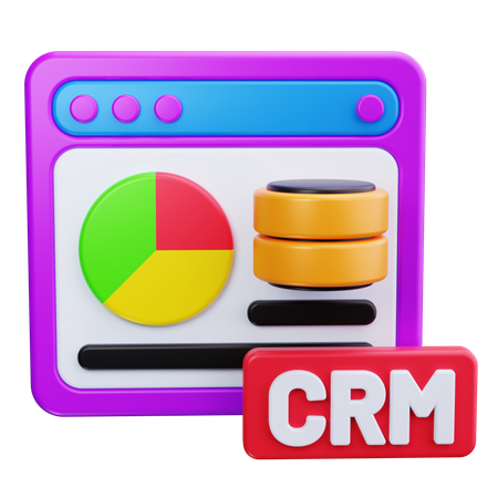 CRM-Systeme  3D Icon