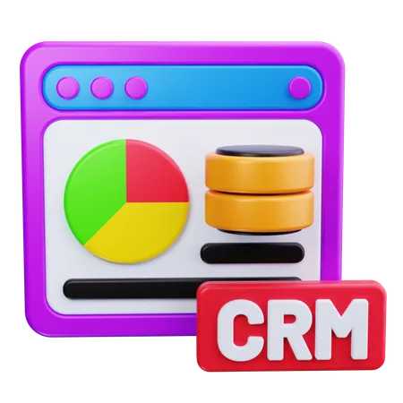 CRM-Systeme  3D Icon