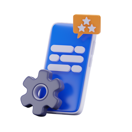 CRM móvil  3D Icon