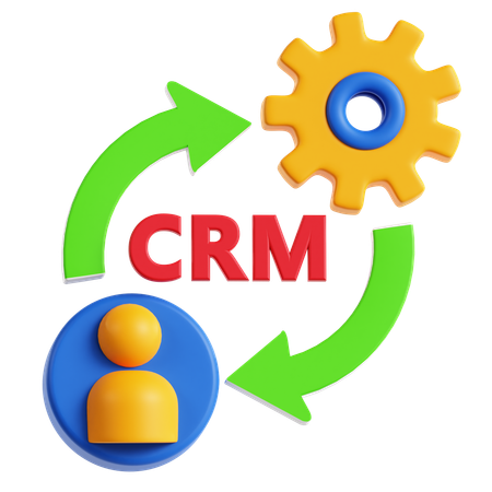 Crm System  3D Icon
