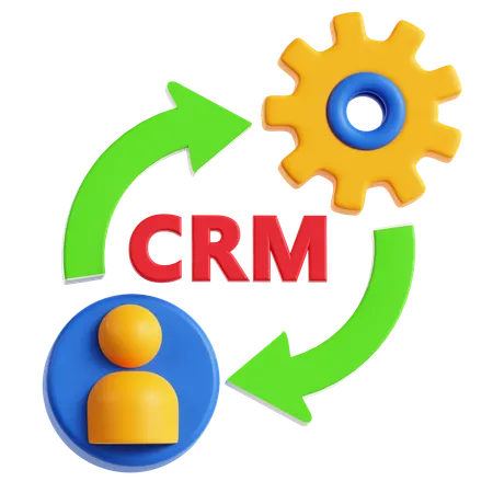 Crm System  3D Icon