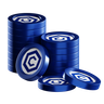 cro coin 3d logo