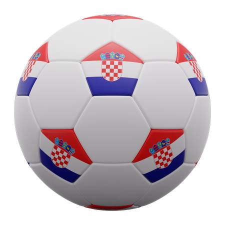 Balón de Croacia  3D Icon