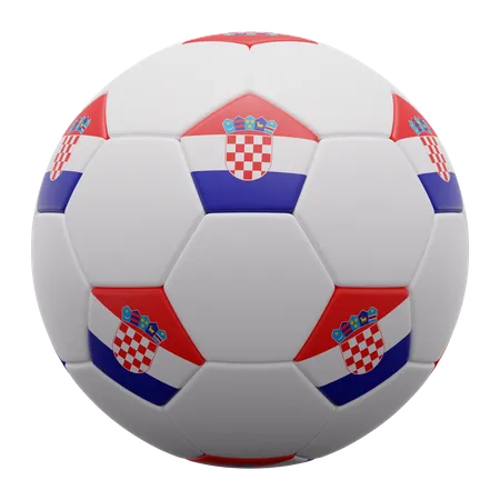 Balón de Croacia  3D Icon