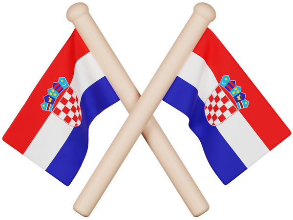 Croatia Flag 3D Icon
