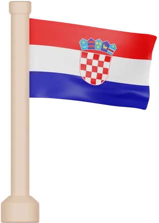 Croatia Flag 3D Icon