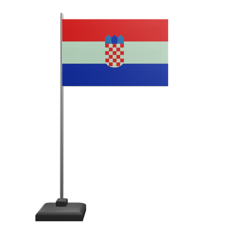 Croatia Flag  3D Icon