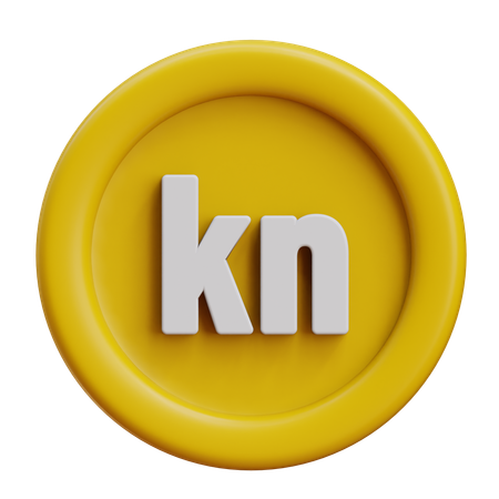 Croatia Kuna  3D Icon