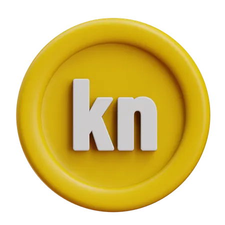 Croatia Kuna  3D Icon