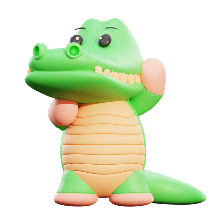 Crocodile  3D Illustration