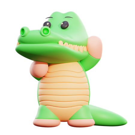 Crocodile 3D Illustration