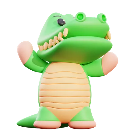 Crocodilo  3D Illustration