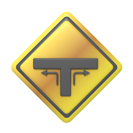 Croisement gauche et droite  3D Icon