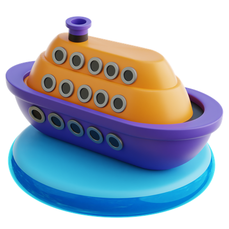 Bateau de croisière  3D Icon