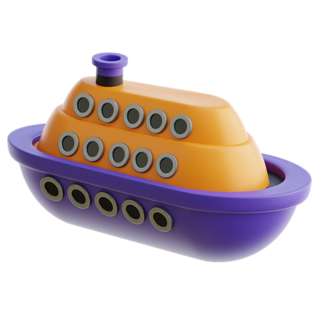 Bateau de croisière  3D Icon