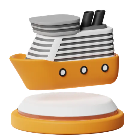 Croisière  3D Icon