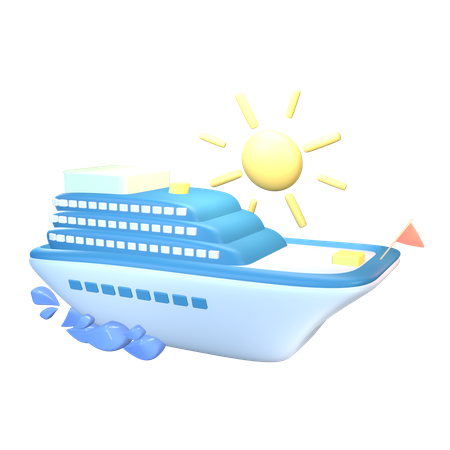 Croisière  3D Icon