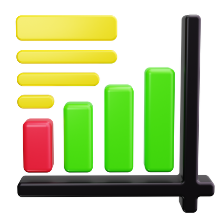 Croissance  3D Icon