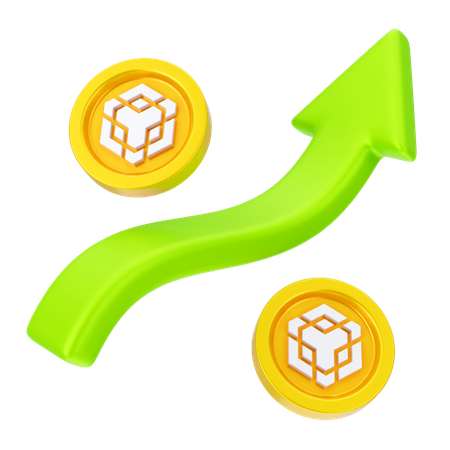 Croissance de binance  3D Icon