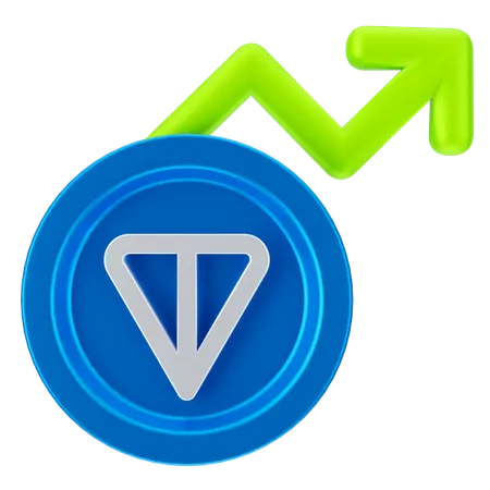 Croissance de la tonne de pièces  3D Icon