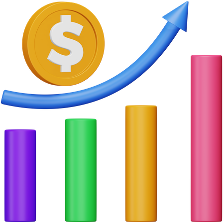 Croissance des entreprises  3D Icon