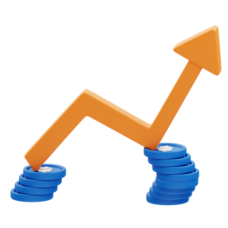 Croissance des bénéfices  3D Icon