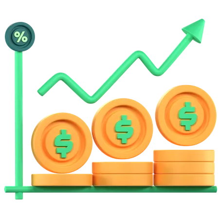 Croissance des entreprises  3D Icon