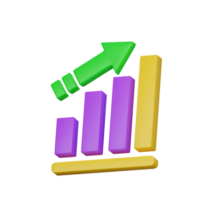 Croissance des entreprises  3D Icon