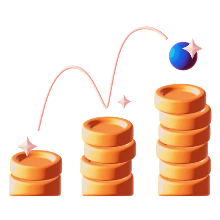 Croissance des entreprises  3D Icon