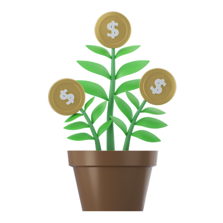 Croissance des investissements  3D Icon