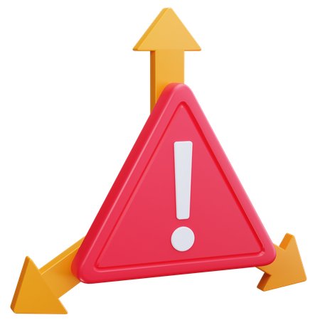 Croissance du risque  3D Icon