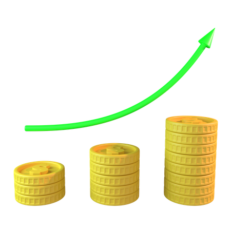 Croissance économique  3D Icon