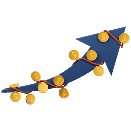 Croissance économique  3D Icon