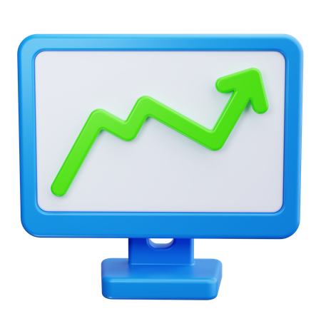 Croissance en ligne  3D Icon