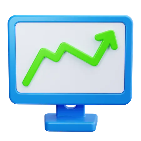 Croissance en ligne  3D Icon