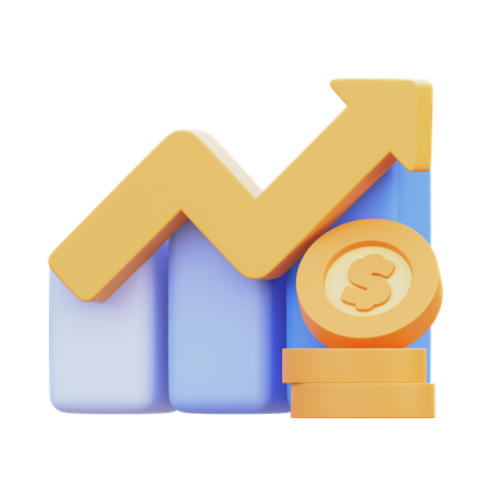 Croissance financière  3D Icon